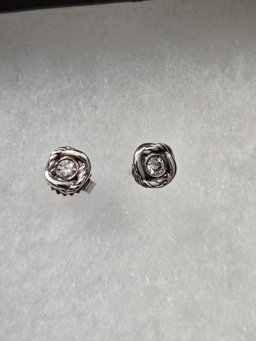 David Yurman Infinity Stud Earrings - Picture 8 of 9